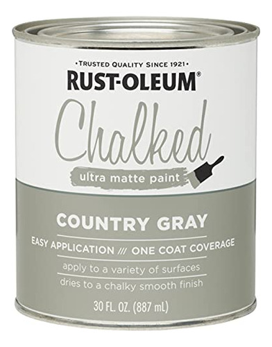 Pintura Rust-oleum Con Tiza Ultramate, 1 Litro, Color Gris R