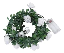 Comprar Guirnalda De Luces Led De Cadena Con Guirnalda De Flores