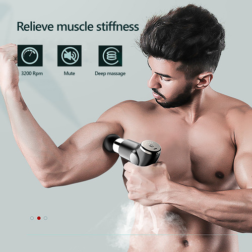 Masajeador Muscular Portátil Para Atletas, 32 Niveles, 4 Cab