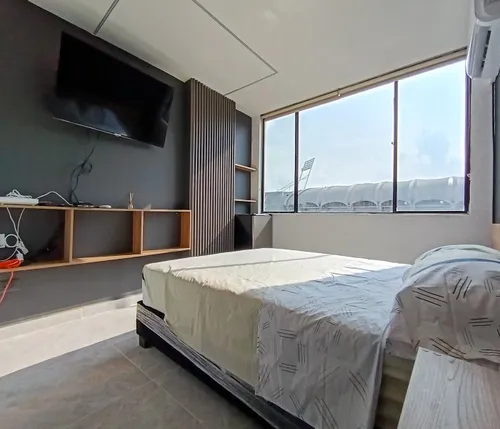 A La Venta Apartaestudio En San Fernado En Cuarto Piso Con Ascensor, Para Inversion De Rentas Cortas O De Larga Estancia, Totalmente Remodelado