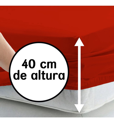 Lençol Super King Avulso C/ Elástico Percal 180 Fios Cor Verde Tifffany Desenho do tecido Liso