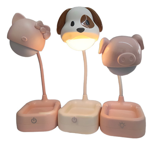 Lampara De Noche Recargable Decorativa Para Escritorio Kawai