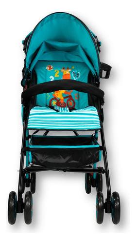 Carriola De Bastón Ligera, Animalitos, Noni 666 F Azul Negro