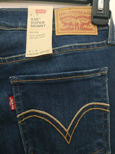 Vaquero Levis Dama 535 Super Skinny En Stock | Cuotas sin interés