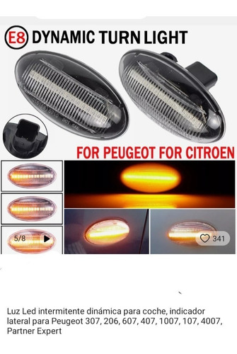 Luces Direccional  Led Para Peugeot 206 307 607 1007 4007 