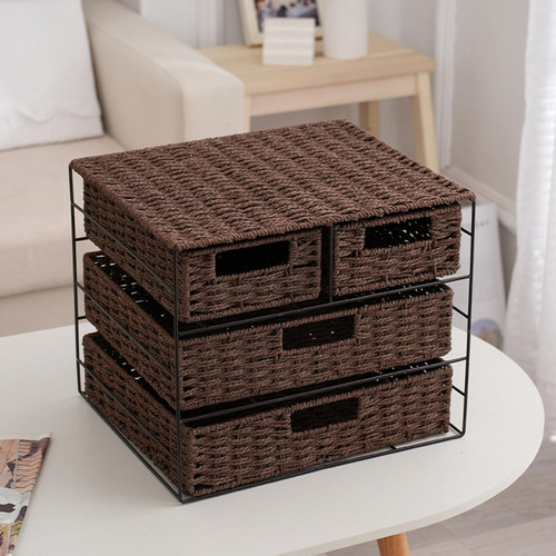 Caja De Almacenamiento De Papel Tipo De Cajón De Gran