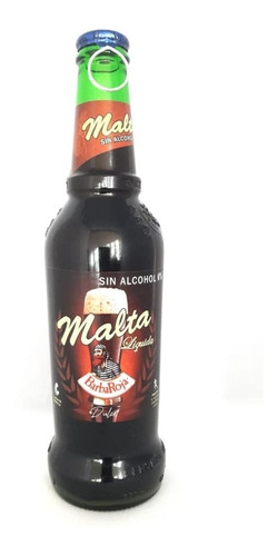 Barba Roja Malta Liquida 0% Alcohol, Dulce Botella X 330cc 