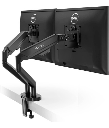 Eveo Soporte De Monitor Dual Premium De 14 A 27 Pulgadas