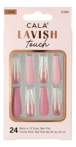 Cala Lavish Touch Uñas Postizas Largas (24 Uñas En 12