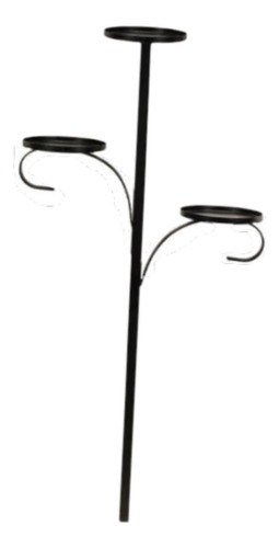 Suporte Para Velas Triplo Para Topo De Árvore Suporte 60cm