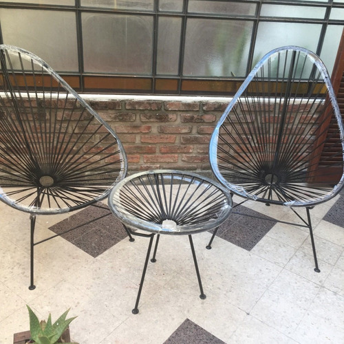 Juego 2 Sillón Acapulco + Mesa - Envio Gratis A Rosario