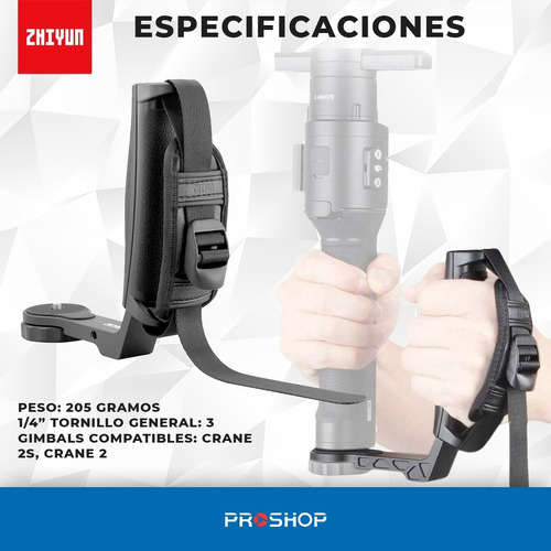 Imagen 2 de 10 de Accesorio Transmount Dual Grip Soporte Gimbal Mango !