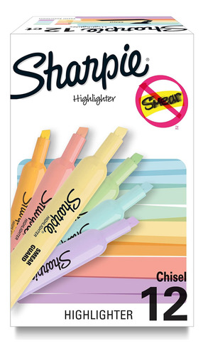 Highlighters De Tanque Sharpie®, Colores Pastel Suaves, De