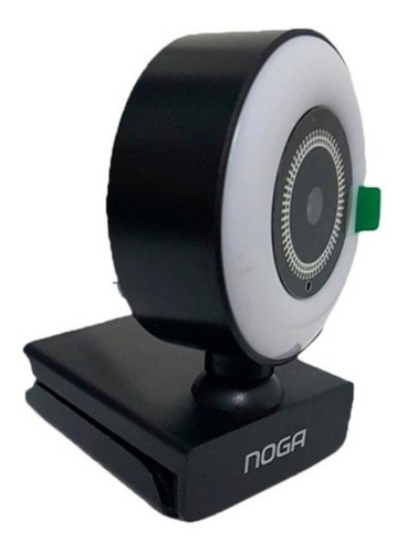 Camara Web Webcam Para Pc Full Hd 1080 Luz Led Tripode Noga