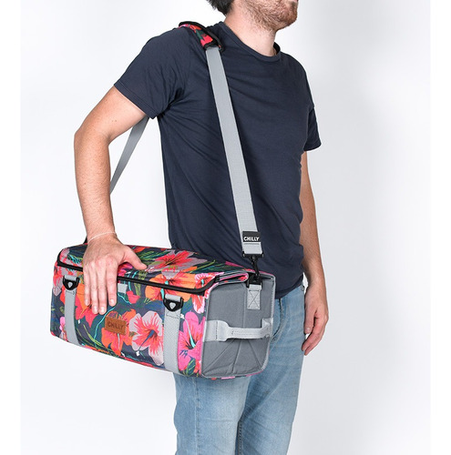 Imagen 8 de 10 de Bolso Weekender 20/30 Lts Chilly Hibiscus
