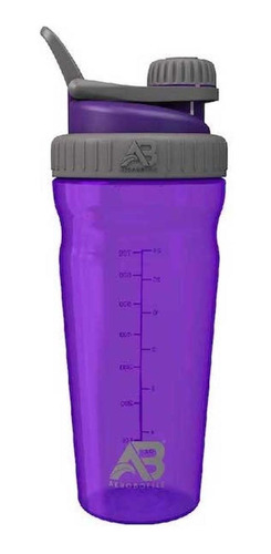 Aerobottle Shaker Plástico Libre De Bpa Morado Gris 1182 Ml.