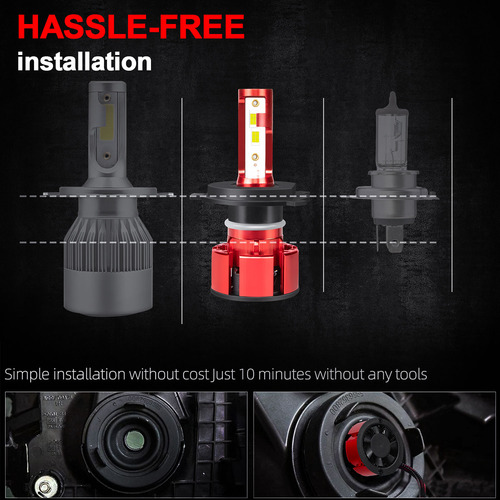 Para Faros Led H4 H4 De Toyota Rav4 2001-2005