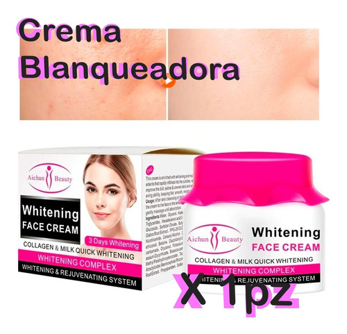 Aichun Crema Facial Remueve Manchas Oscura Aclaradora