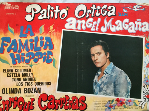 Poster N° 6-la Familia Hippie Palito Angel Magaña 1971