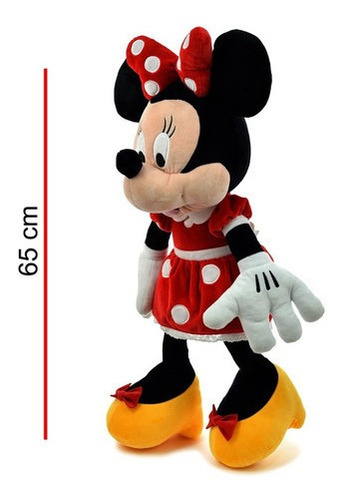 Imagen 3 de 5 de Minnie Mouse Peluche 65cm Original Lic. Disney My019