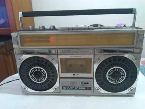 Radio Grabador Sharp Gf 6060 Solo Fm A Reparar Leer Plateado (Usado)