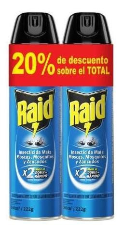 Imagen 2 de 2 de Incecticida Raid Mata Moscas Y Mosquitos