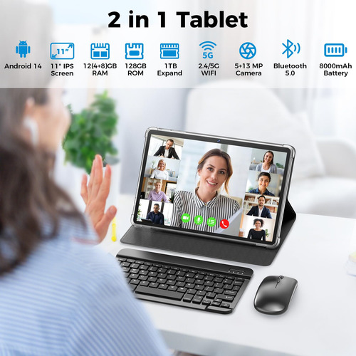Tableta Suicoey 11 Pulgadas Android 14 12 Gb Ram 128 Gb Rom