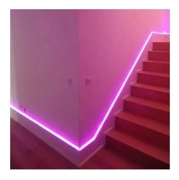 Imagem 2 de 3 de Fita Led Com 5m 3528 Rosa Aprova D`agua C/ Silicone