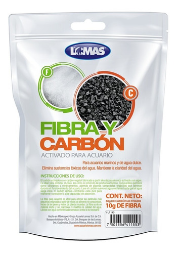 Fibra Y Carbon Activado Para Acuario Fl1145