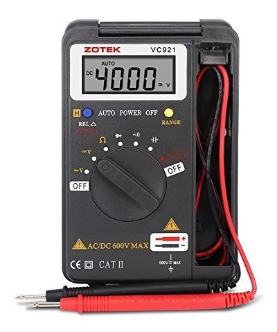 Multimetro Digital Zotek 56451238194 Tensión Máxima 600 V