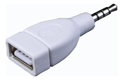 L Auto 3.5mm Jack Macho A Usb 2.0 Enchufe Hembra Convertidor