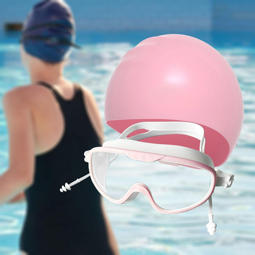 Gafas De Natación Y Gorra Con Tapones Para Los Oídos Para