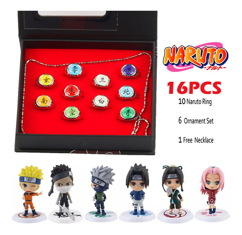 Set De 16 - Juego De Figuras De Akatsuki Para Cosplay De Nar