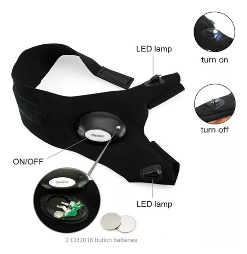 Linterna Led De 3 Pares, Linterna Recargable, Guante Sin Ded