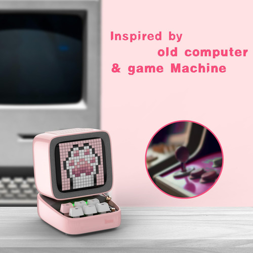 Divoom Ditoopro Pixel Art Speaker, Altavoz Bluetooth Retro R