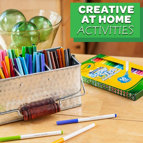 Marcadores Crayola Super Tips De 50 Unidades