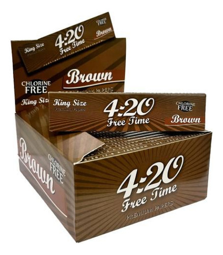 Caixa De Seda 4:20 Free Time Brown King Size