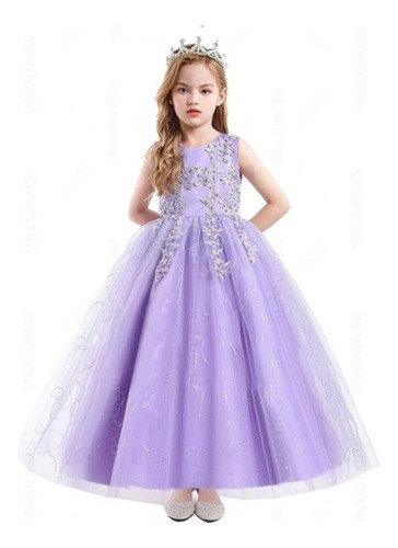 Vestido De Princesa Para Niñas Chaleco De Falda Fiesta Boda