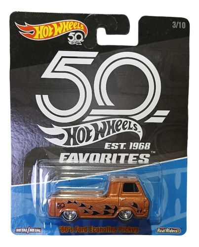 Hot Wheels 60s Ford Econoline Pickup 50 Aniversario Premium