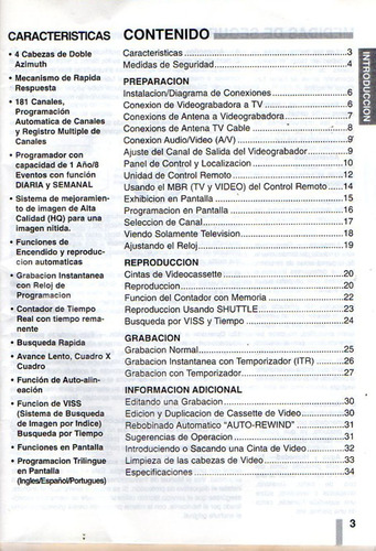 Imagen 3 de 5 de Video Casetera Hitachi (sin Control Remoto) Funcionando Impe