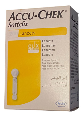  Lancetas Accu-chek Softclix 100 Unidades