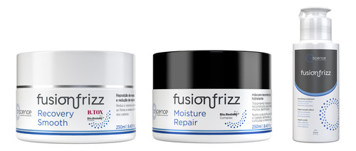 Fusion Frizz Recov Smooth + Moist Repair + Progressiva Orgân