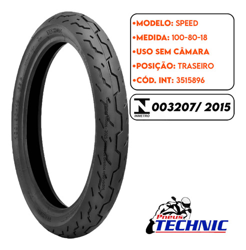 Pneu Traseiro Rd/ Rdz 125-135/ Rx 180 100-80-18(mais Largo)
