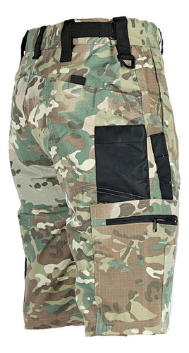 Pantalones Cortos Militares Impermeables Cintura Elástica