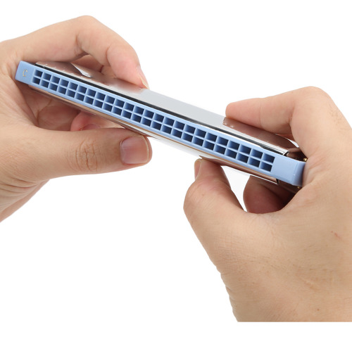 Gaita C Key Mouth Organ De 24 Furos Do Instrumento Tremolo
