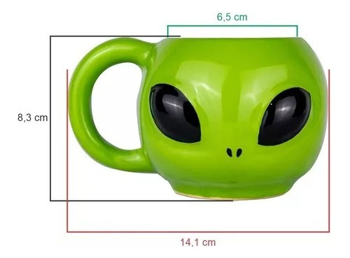 Caneca 3d E.t | Cerâmica Decorativa | Extraterrestre