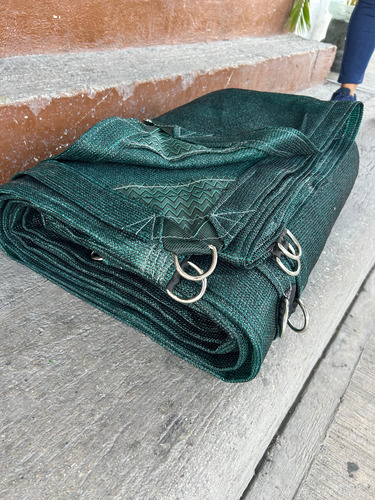 Malla Sombra 5x7 Reforzada Lista Para Colocar Raschel 90% Verde