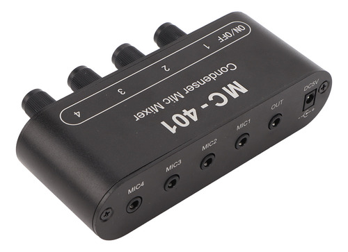 Mezclador De Sonido Con Micrófono 4 Entradas Y 1 Salida, Est