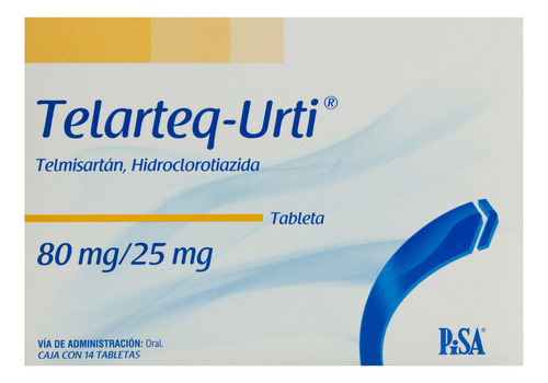 Telarteq-urti Tableta 80 Mg/25 Mg, 14 Tabletas