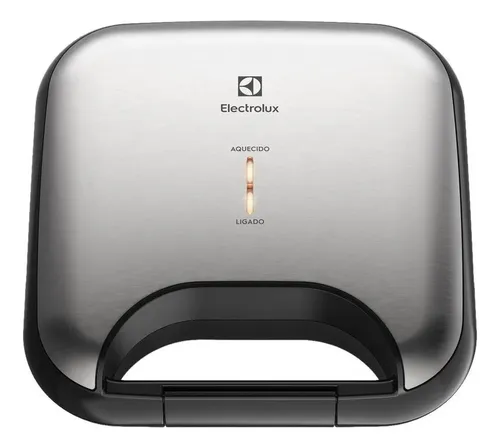 Sanduicheira Electrolux 750w Antiaderente Efficient Esg20 Preto E Inox 110v